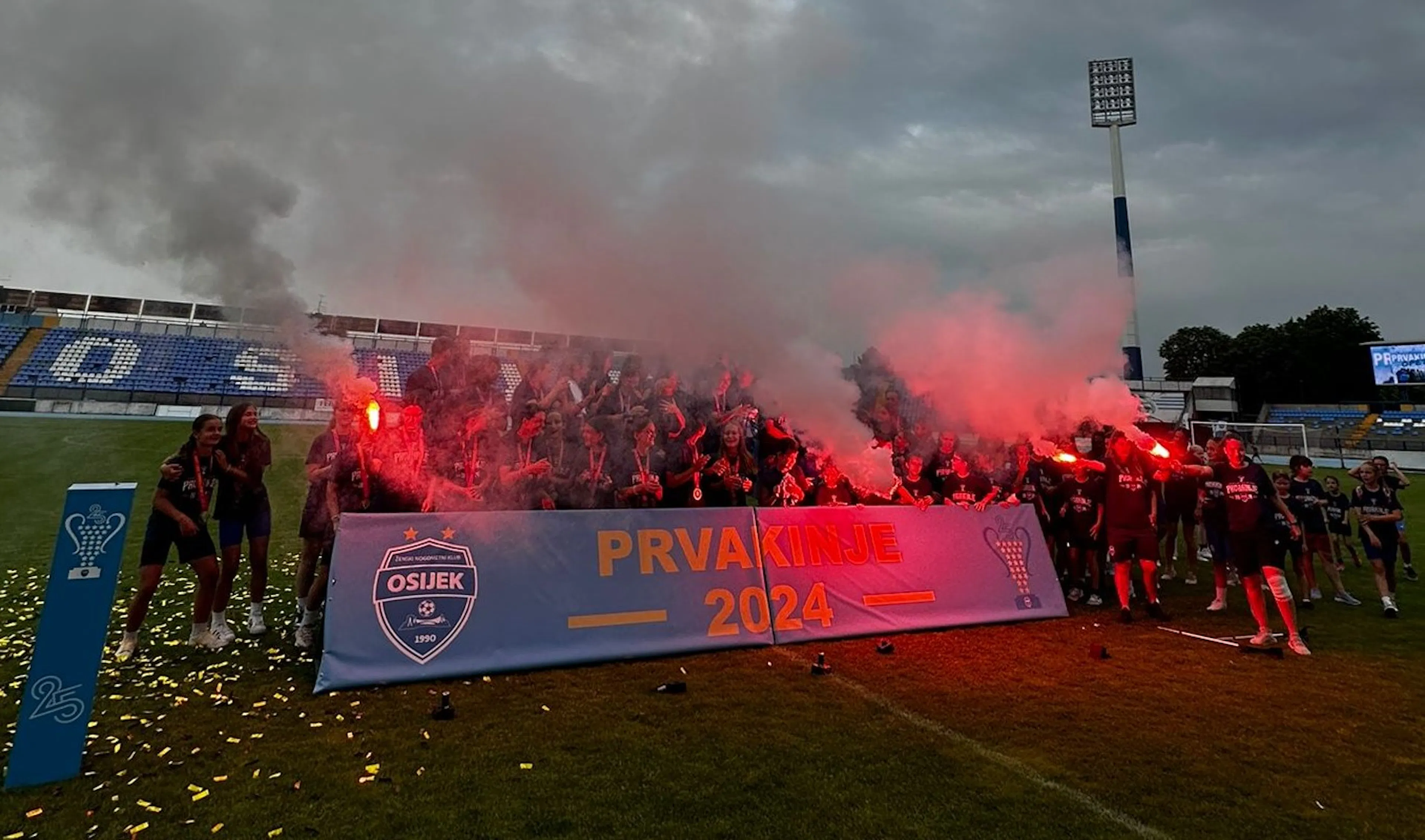 Osječke nogometašice proslavile 25. titulu