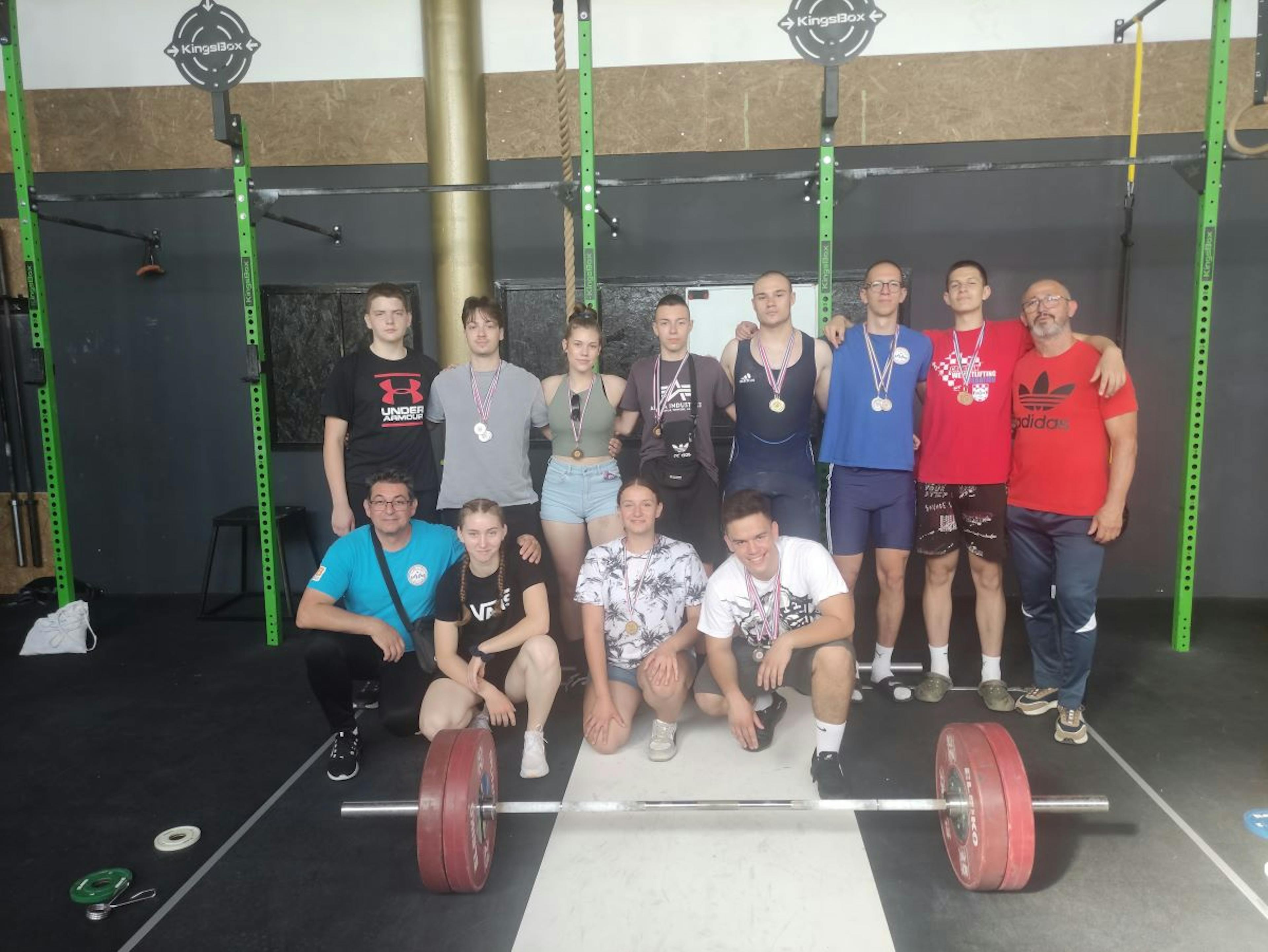 Brojne osječke dizačke medalje na Juniorskom PH u Zadru