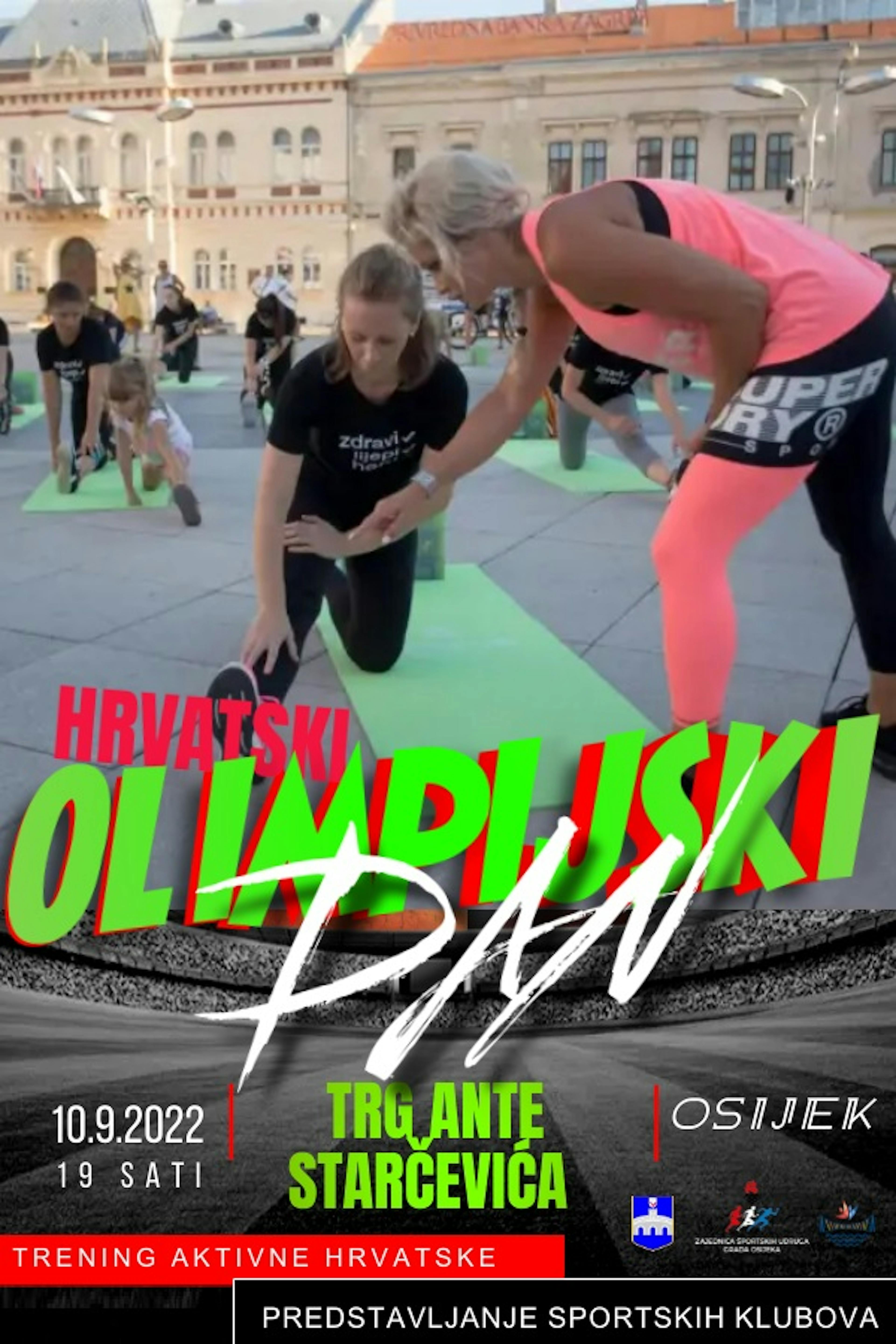 Hrvatski olimpijski dan uz trening Aktivne Hrvatske