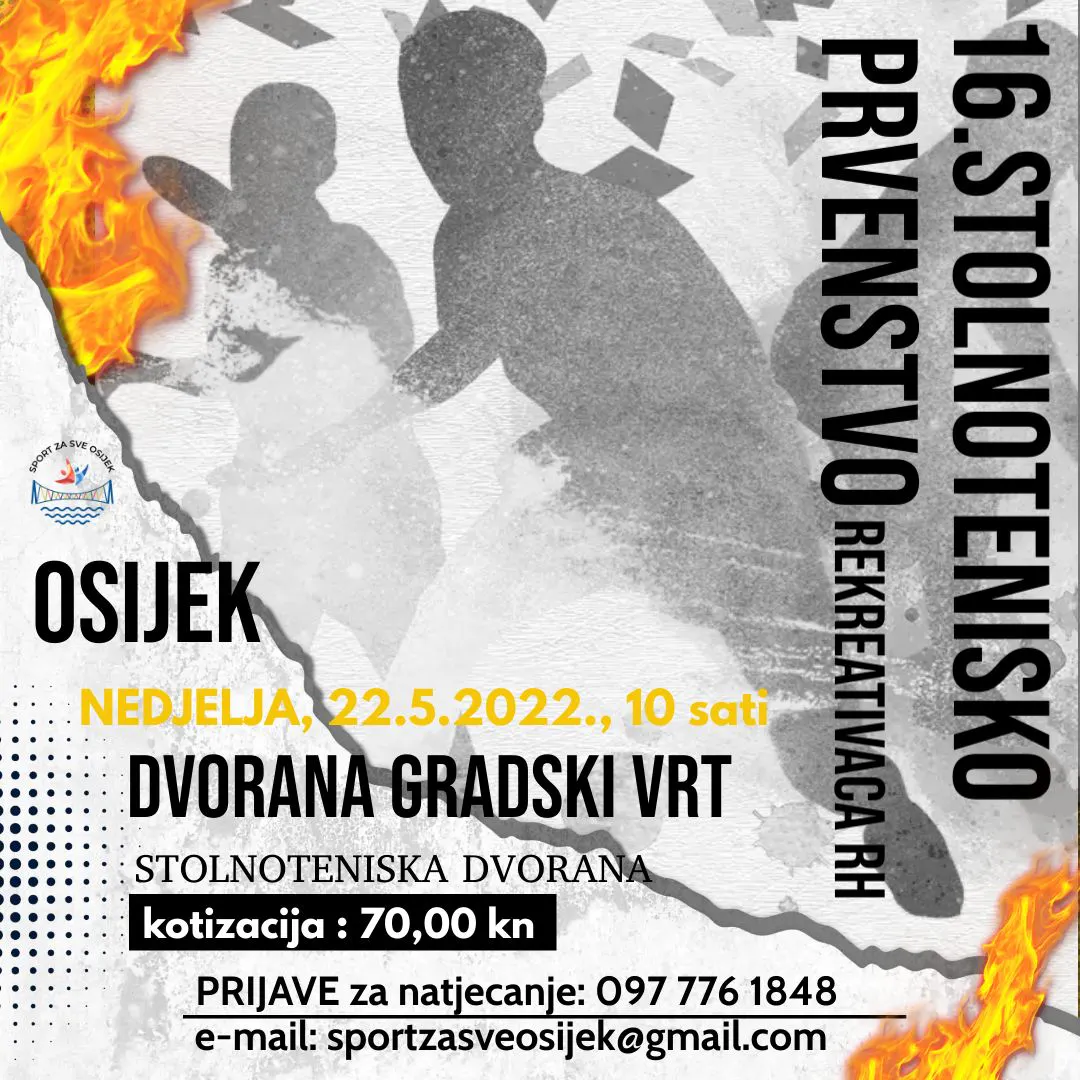 Stolnotenisko prvenstvo rekreativaca Hrvatske