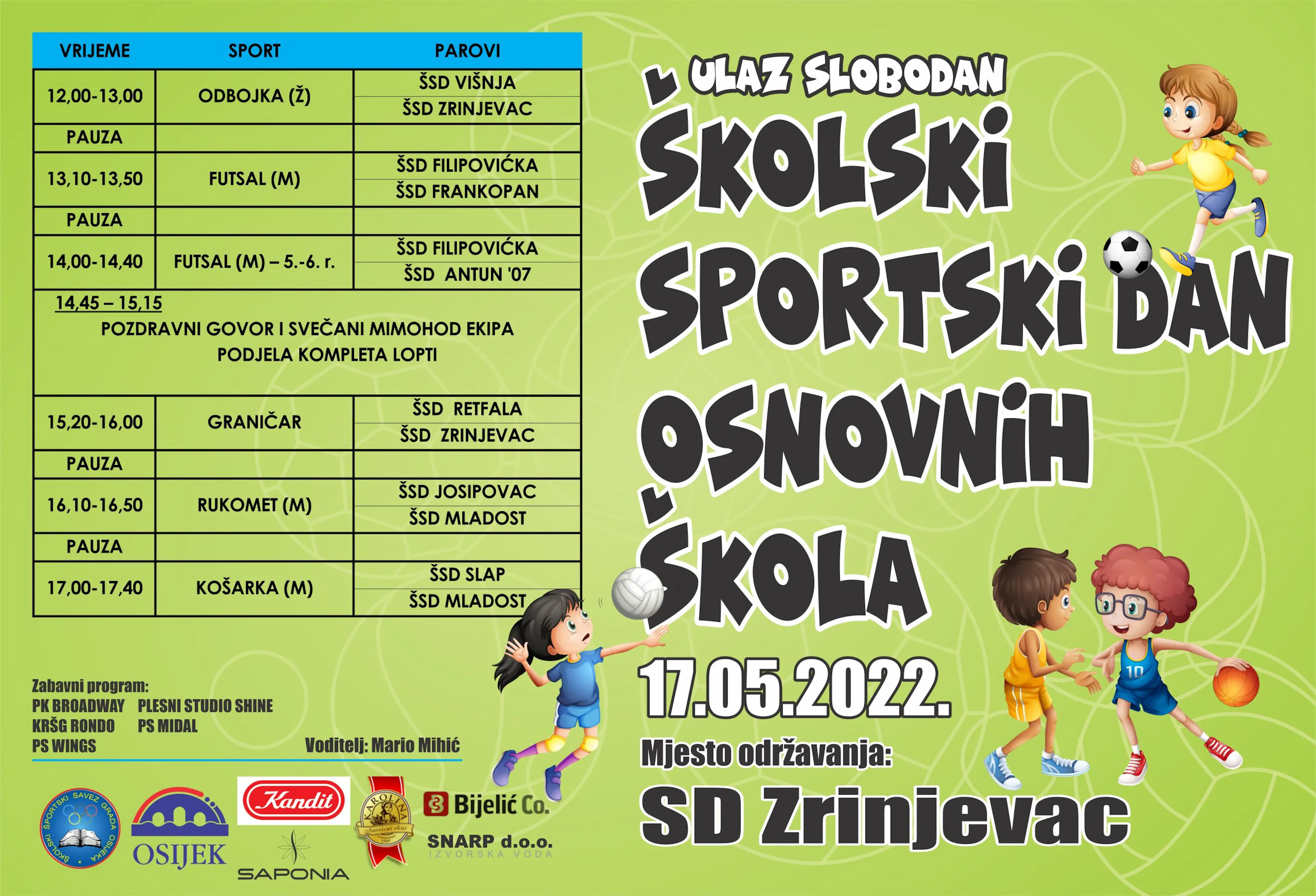 Školski sportski dan osnovnih škola