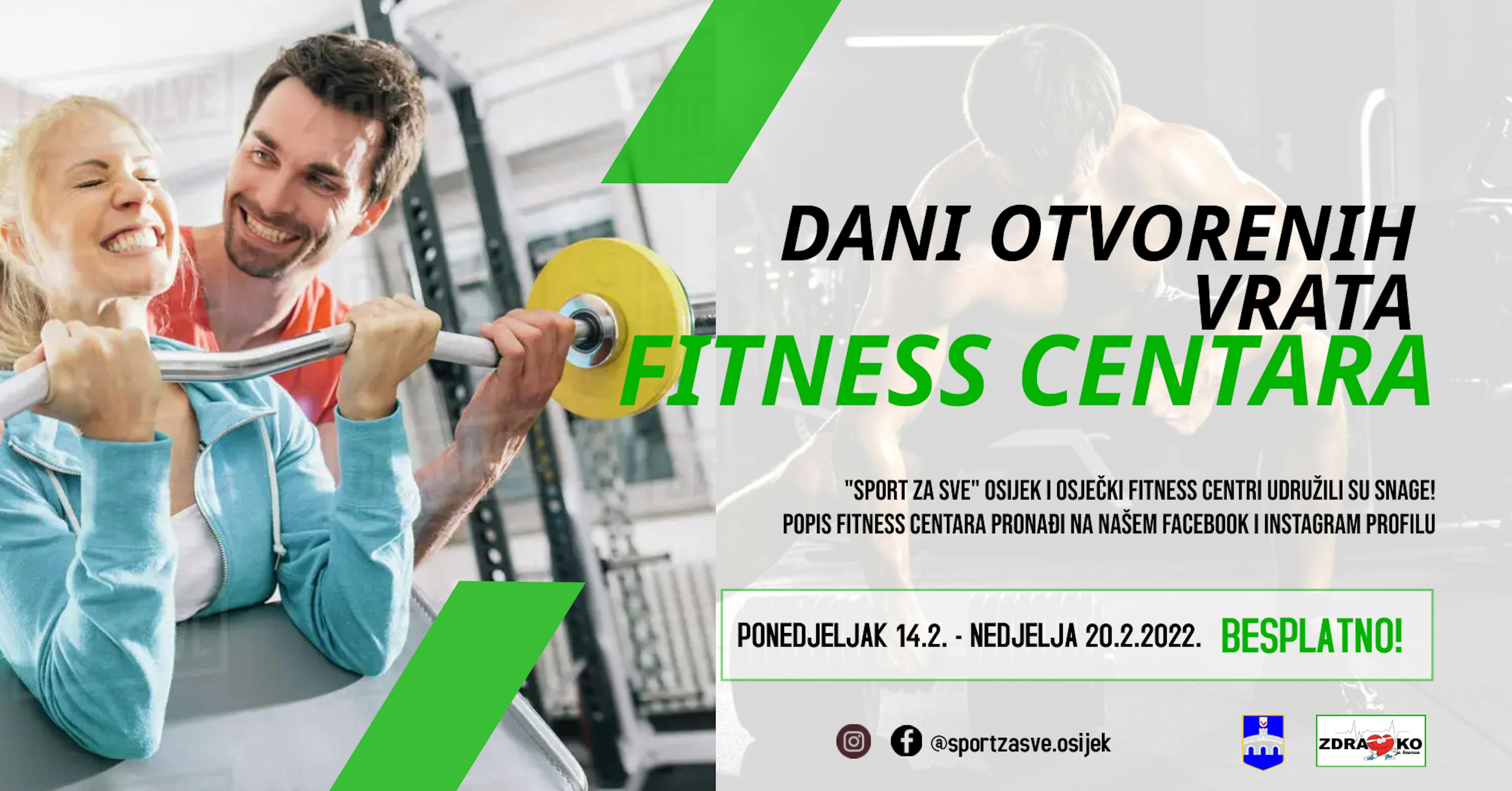 Dani otvorenih vrata fitness centara