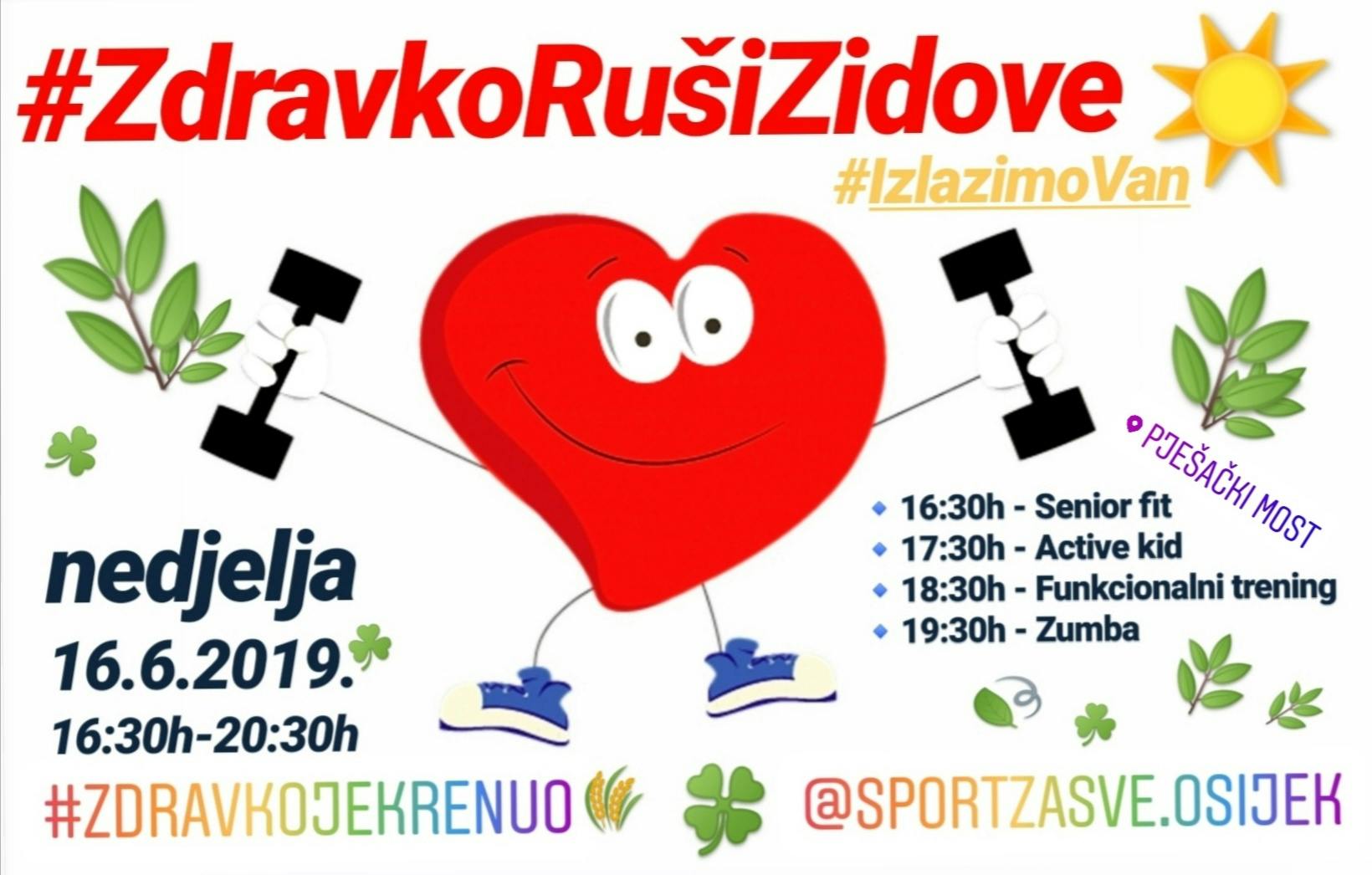 Program vježbanja "Zdravko ruši zidove"