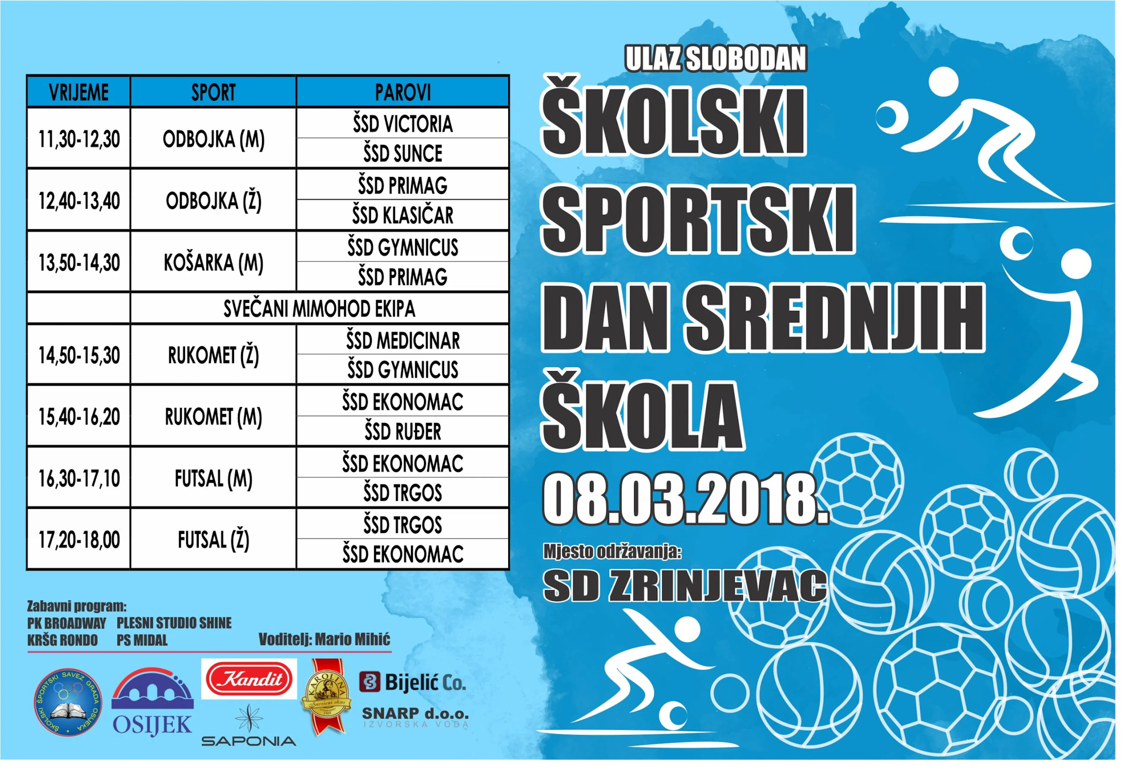 Školski sportski dan srednjih škola