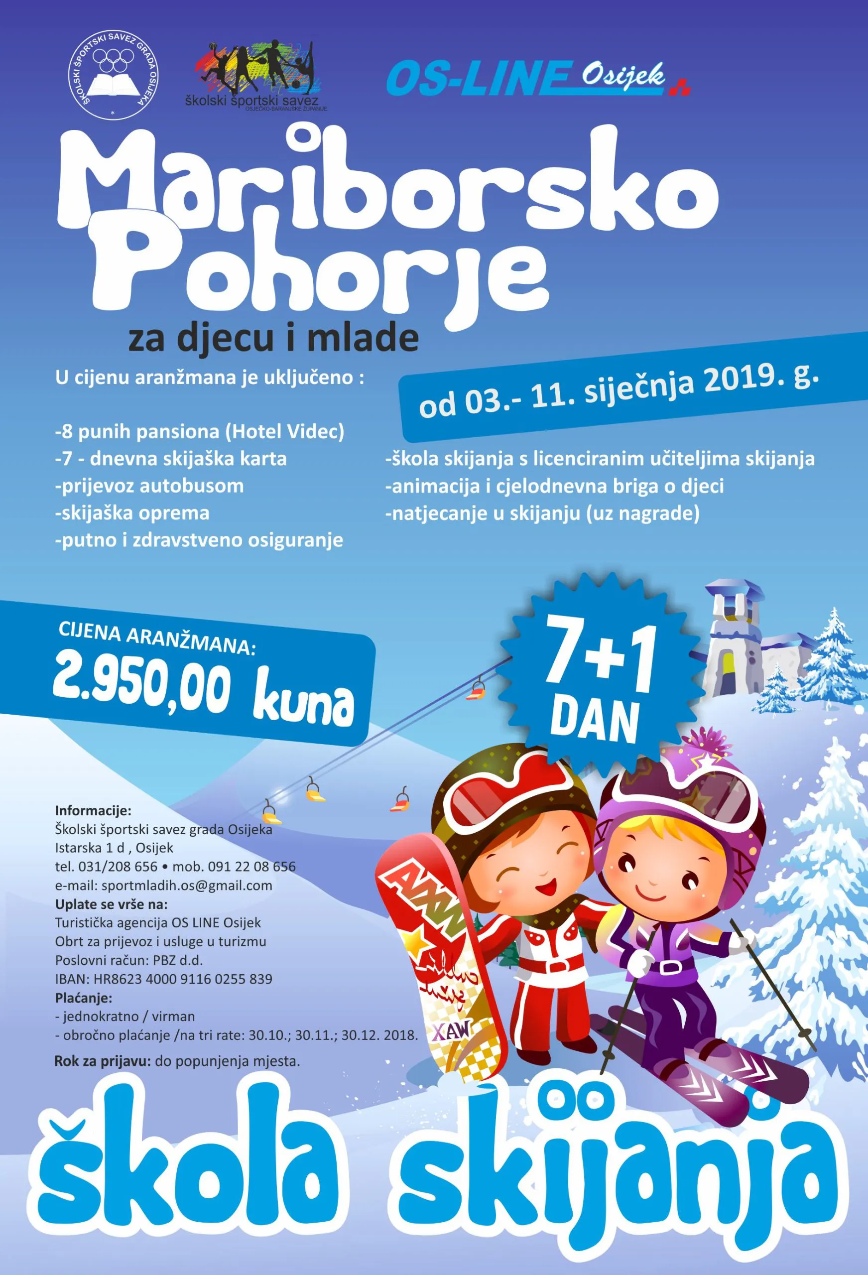 Škola skijanja 2019.