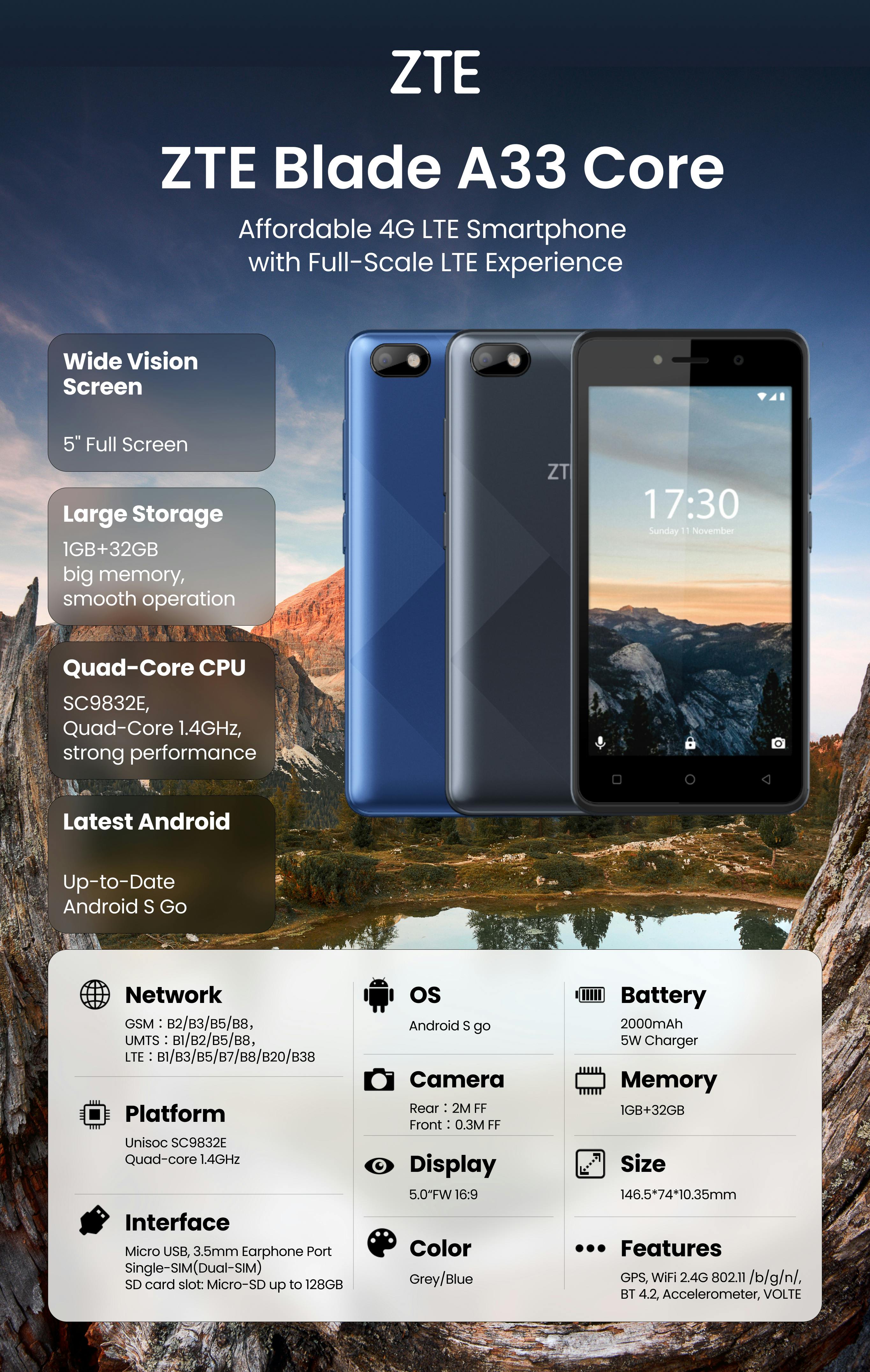 ZTE Blade A31 - Full phone specifications