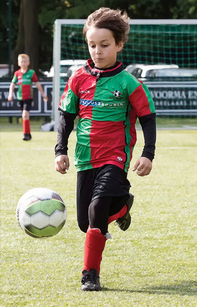 Zuidvogels speler rennend op veld