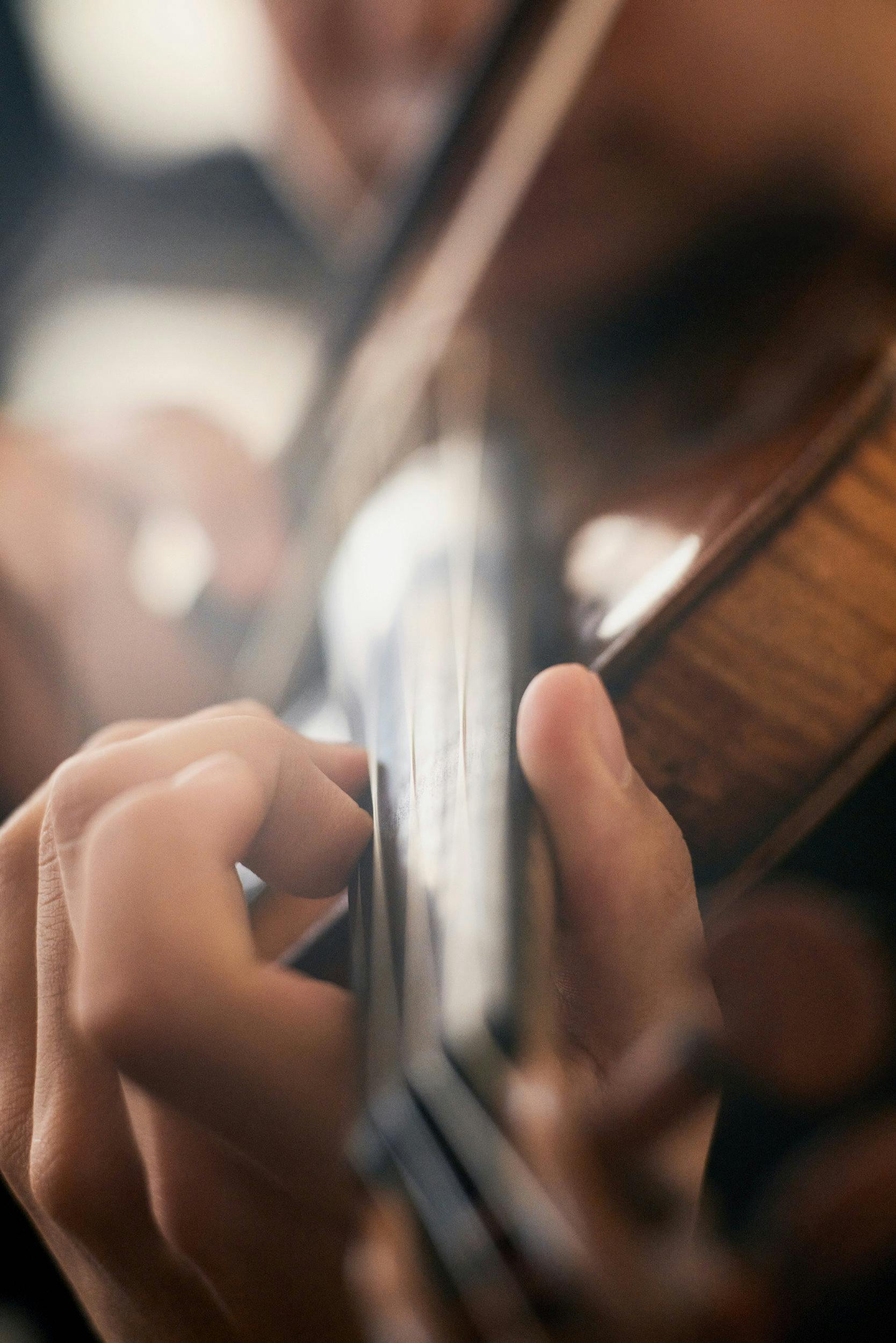 Person playing violin
