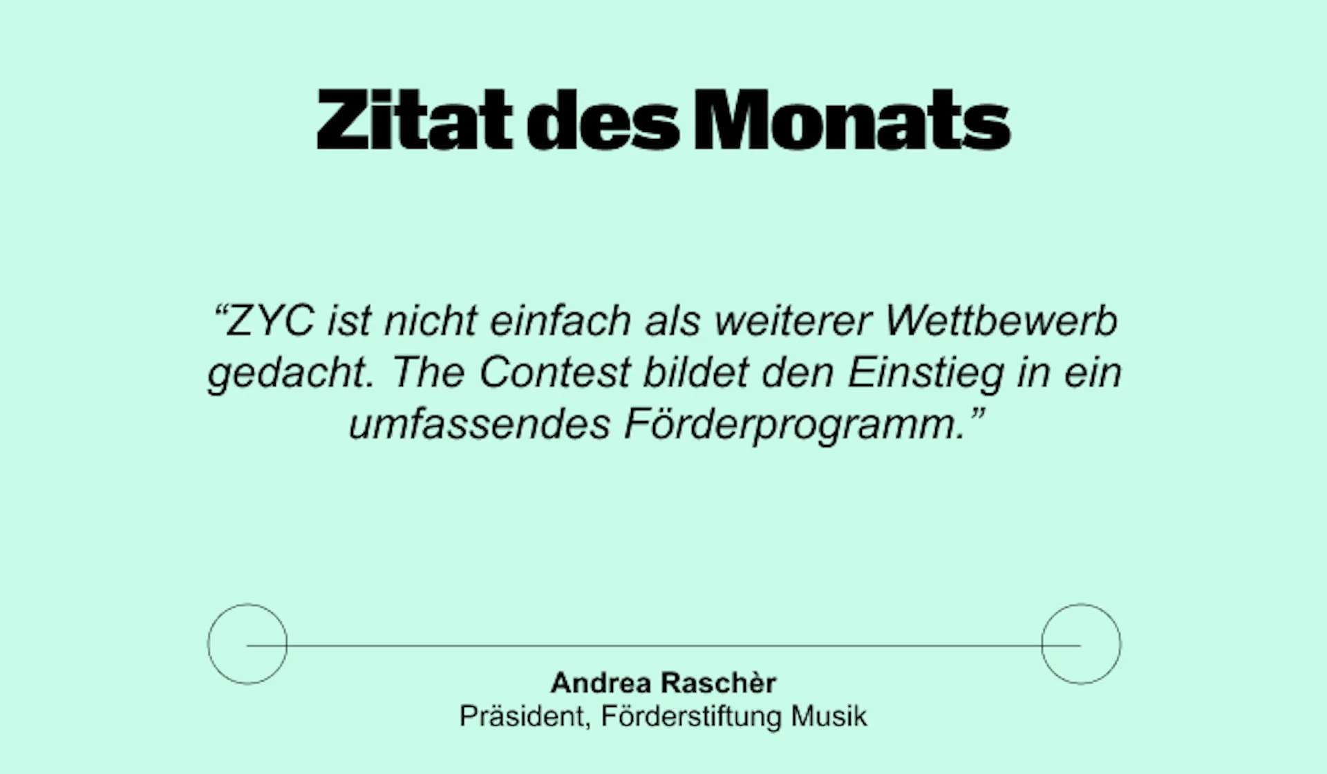 Zitat des Monats
