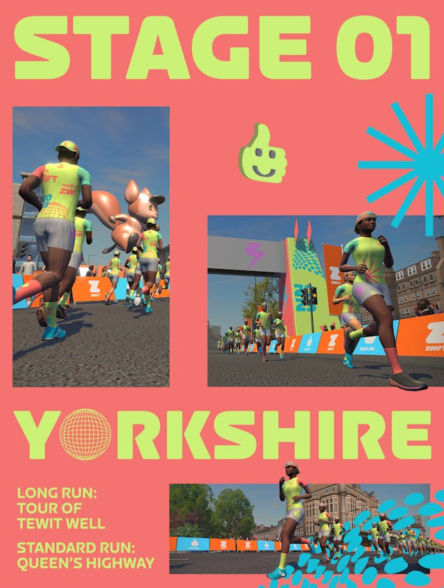 Zwift Events Tour de Zwift 2025 Run Stage 1