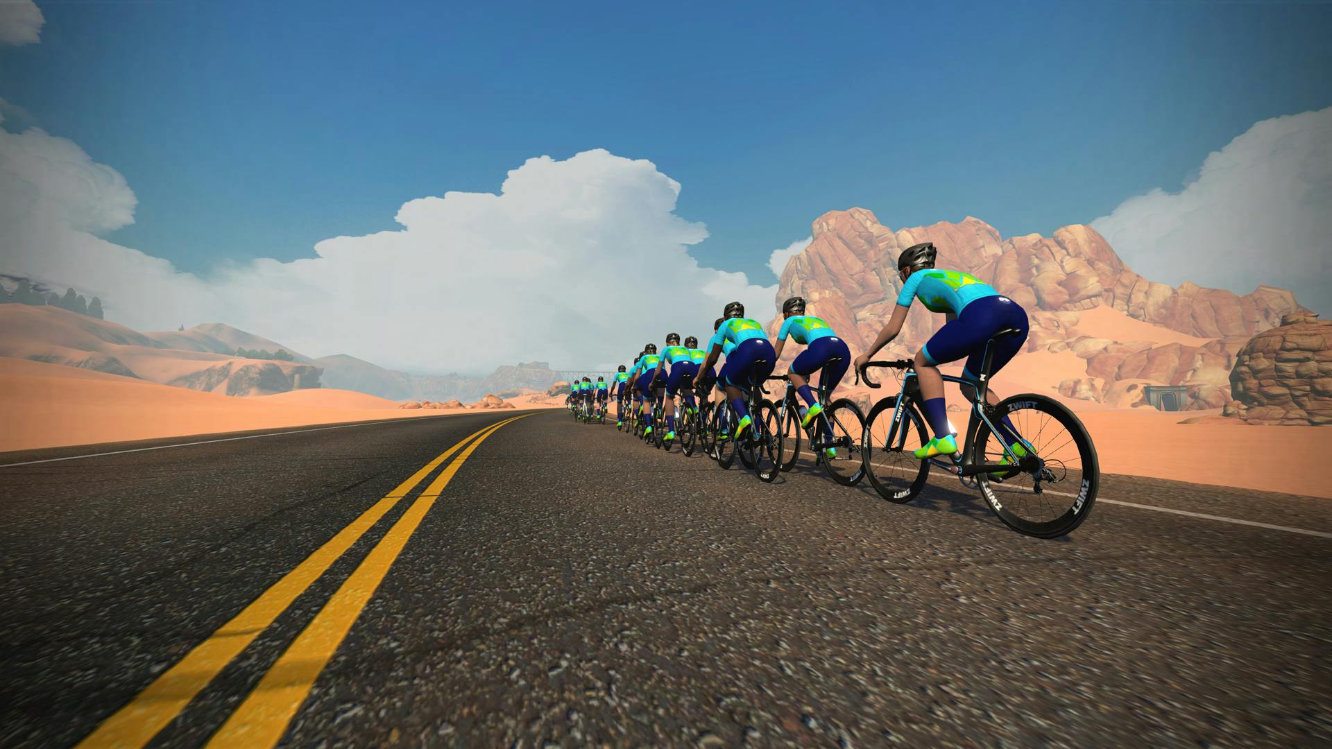 Stage 1 Group Ride & Races Tour of Watopia Cycling Zwift