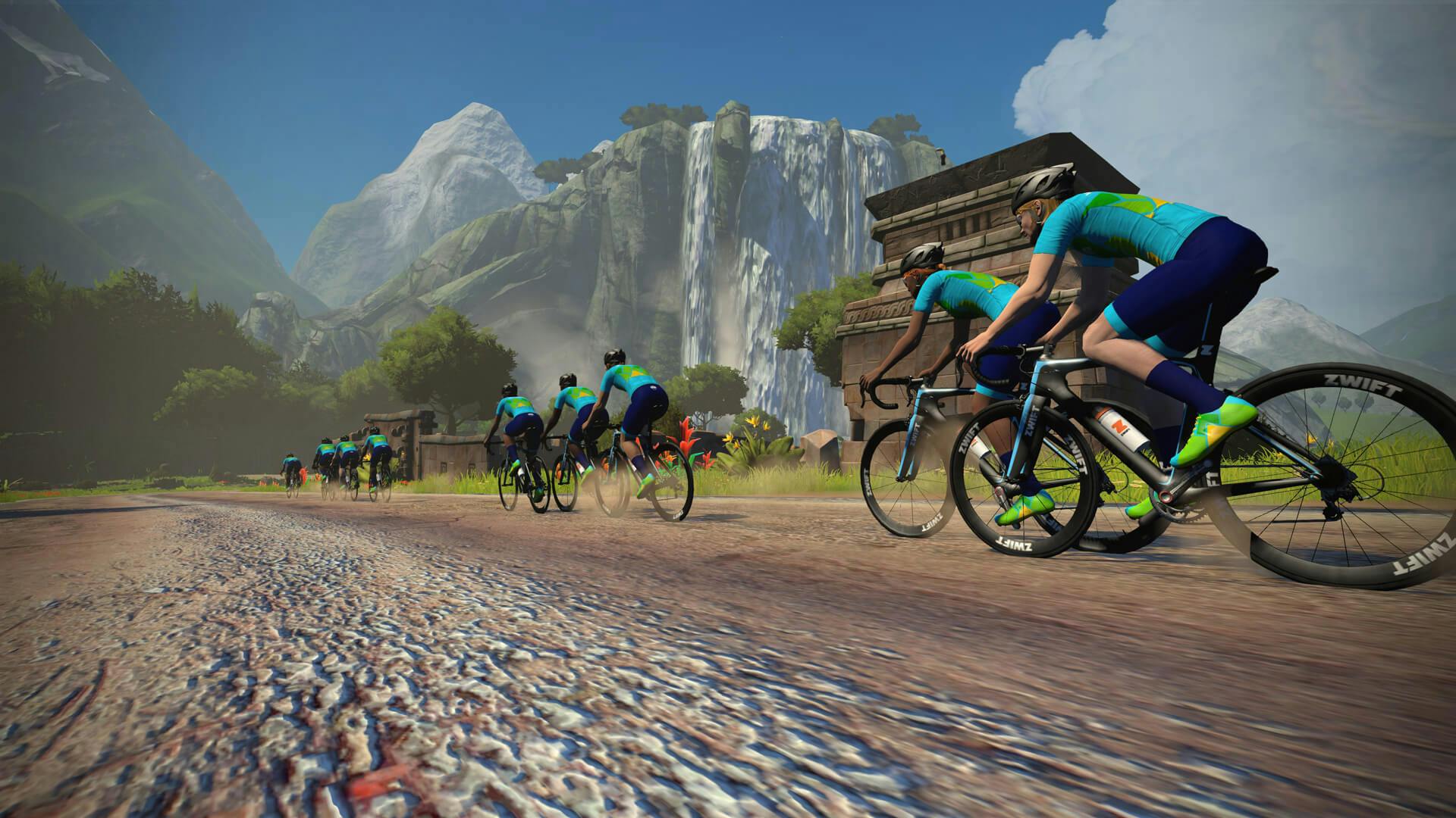 Stage 4 Group Ride & Races Tour of Watopia Cycling Zwift