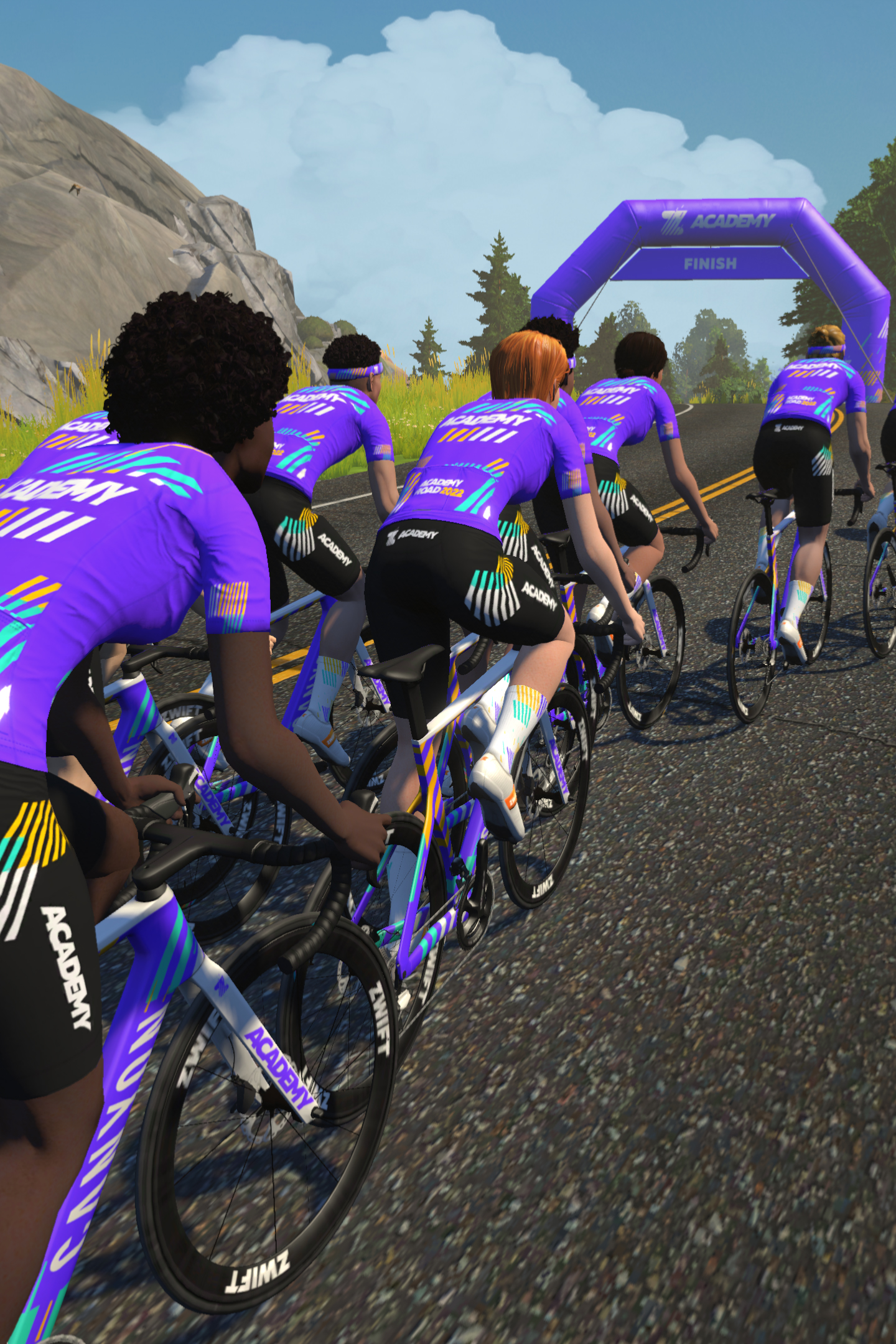 Zwift track online cycling