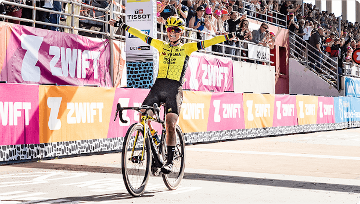Your 2025 Paris Roubaix
Femmes avec Zwift Champion