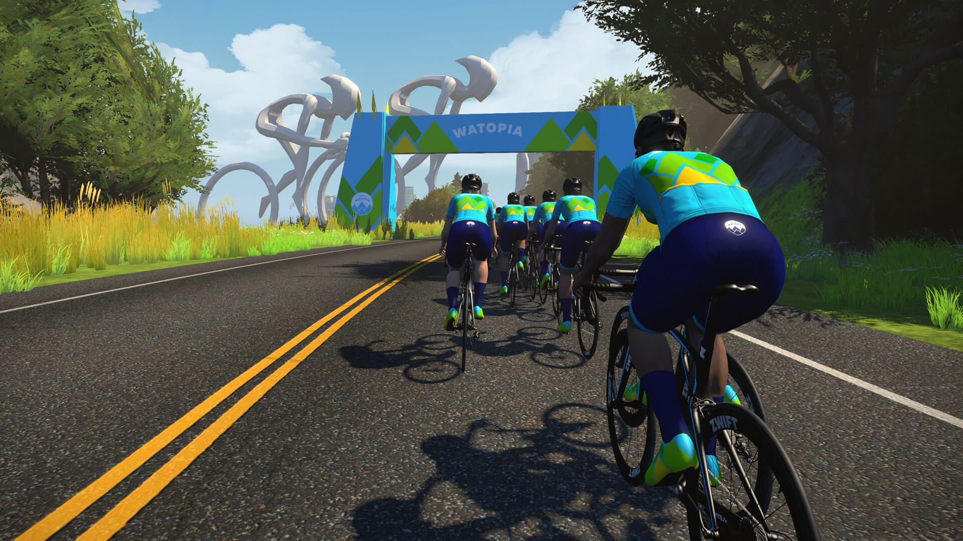 Stage 2: Group Ride & Races - Tour Of Watopia - Cycling | Zwift