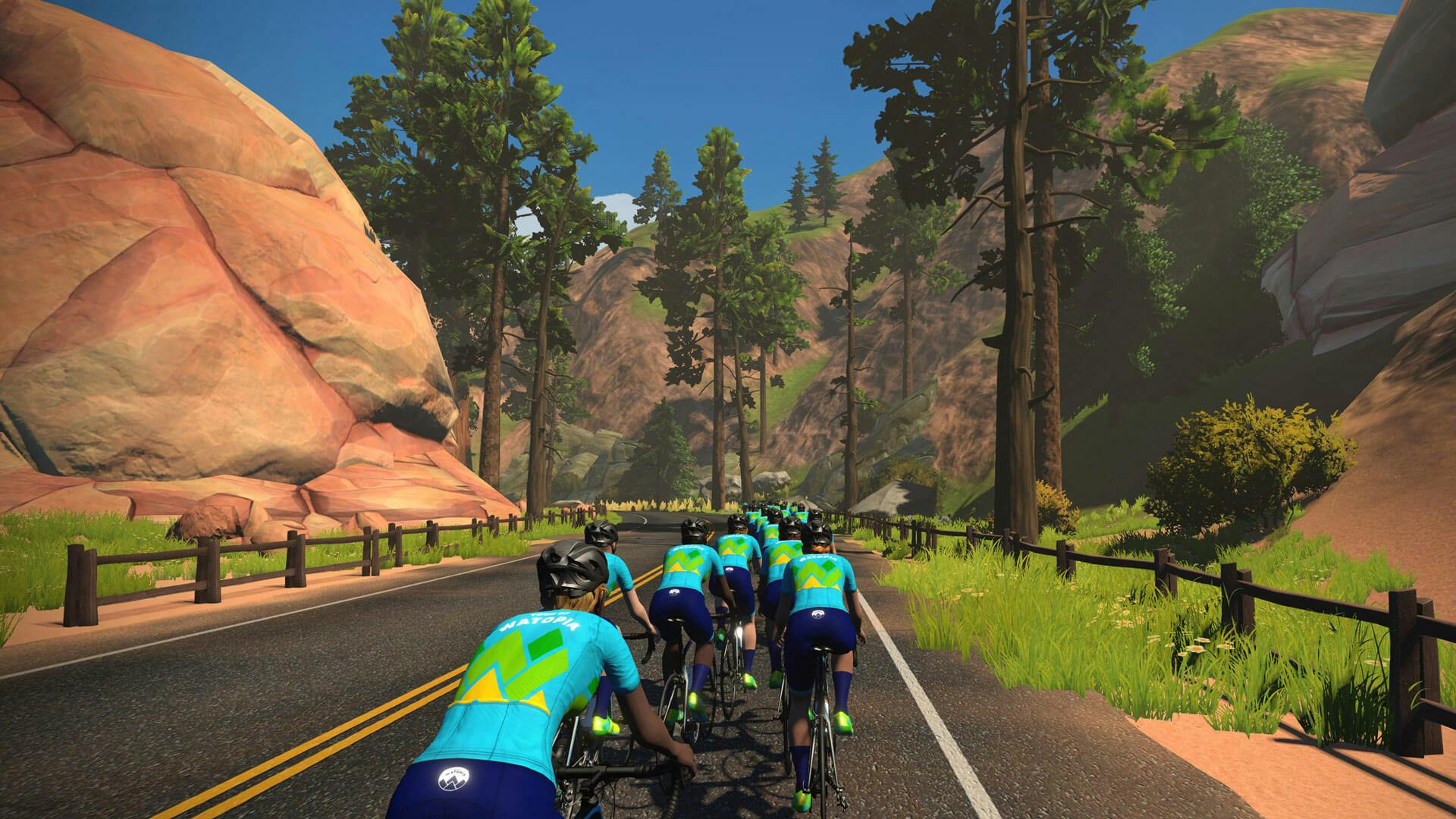 Stage 2 Group Ride & Races Tour of Watopia Cycling Zwift