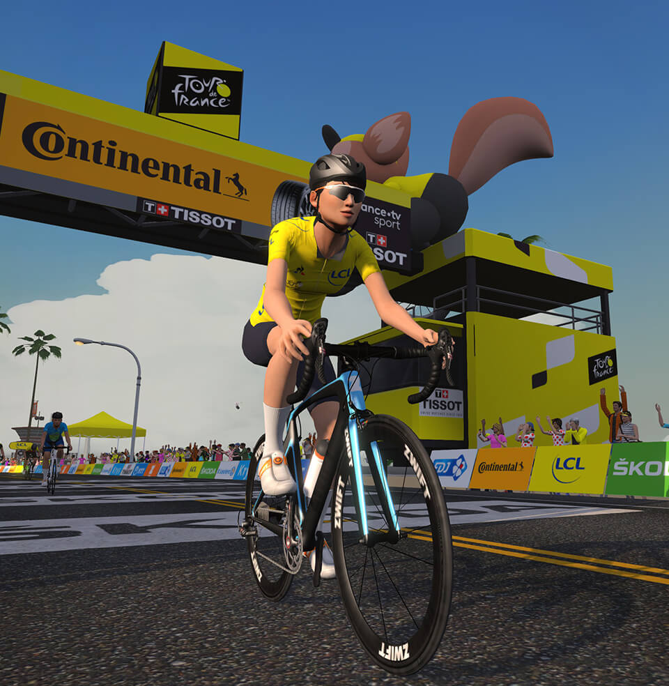 ステージ1: 7月4日 - バーチャルTour de France 2020  Zwift